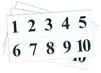 Набор цифр от 1 до 10 (для начальной школы) - fgospostavki.ru - Радужный