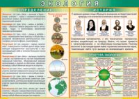 Таблица "Экология. Определения и история" (100х140 сантиметров, винил) - fgospostavki.ru - Радужный