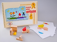 Игровой набор Фребеля "Конструктор деревянный без соединений-1" (Серия "Эксперимент") - fgospostavki.ru - Радужный