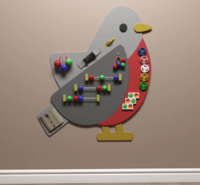 Бизиборд «Перелетный снегирь» - fgospostavki.ru - Радужный