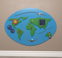 Бизиборд «Планета Земля» - fgospostavki.ru - Радужный