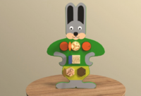 Бизиборд «Серый заинька» - fgospostavki.ru - Радужный