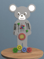 Бизиборд «Серая мышка» - fgospostavki.ru - Радужный