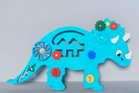 Бизиборд «Динозавр» - fgospostavki.ru - Радужный