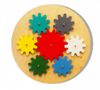 Бизиборд «Цветные шестеренки» - fgospostavki.ru - Радужный