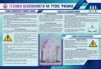 Стенд-уголок "Техника безопасности на уроках физики" - fgospostavki.ru - Радужный