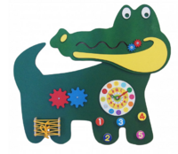 Бизиборд «Зеленый крокодил» - fgospostavki.ru - Радужный