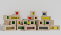 Детский развивающий набор из разноцветных элементов - fgospostavki.ru - Радужный