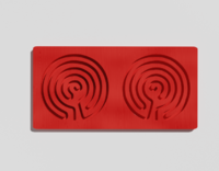 Межполушарная доска №10 красная - fgospostavki.ru - Радужный