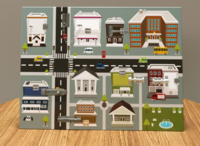 Настенная панель «Городские улицы» - fgospostavki.ru - Радужный