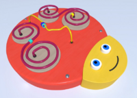 Настенный игровой элемент в виде головы гусеницы - fgospostavki.ru - Радужный