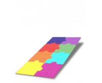 Настенная панель «Разноцветные пазлы» - fgospostavki.ru - Радужный