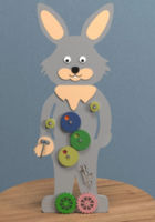 Бизиборд «Пасхальный кролик» - fgospostavki.ru - Радужный