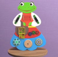 Бизиборд «Лягушка» - fgospostavki.ru - Радужный