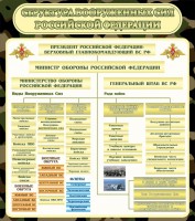 Стенд "Структура вооруженных сил РФ" - fgospostavki.ru - Радужный