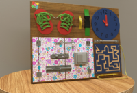 Бизиборд «Для девочек» - fgospostavki.ru - Радужный