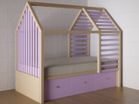 Детская кровать «Инга» - fgospostavki.ru - Радужный