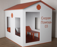 Игровой домик «Скорая помощь» - fgospostavki.ru - Радужный