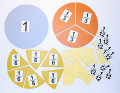 Набор магнитных карточек "Доли и дроби - 3" - fgospostavki.ru - Радужный