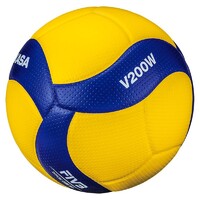 Мяч волейбольный Mikasa V200W (размер 5, синтетическая кожа, профессиональный) - fgospostavki.ru - Радужный