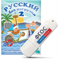 Игры по русскому языку для начальной школы "Русский без нагрузки 2" на USB - носителе - fgospostavki.ru - Радужный