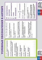 Таблица "Условные обозначения в алгебре" (винил) - fgospostavki.ru - Радужный