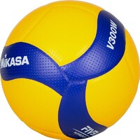 Мяч волейбольный Mikasa V300W (размер 5, синтетическая кожа, профессиональный) - fgospostavki.ru - Радужный