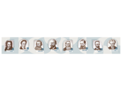 Стенд-лента "Выдающиеся ученые-историки" - fgospostavki.ru - Радужный