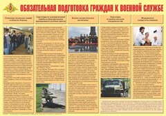 Плакат "Обязательная подготовка граждан к военной службе" - fgospostavki.ru - Радужный
