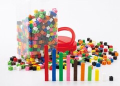 Кубики соединяющиеся 1 см (1000 штук) - fgospostavki.ru - Радужный