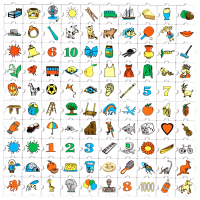 Обучающий конструктор «Мои первые слова» 100 картинок - fgospostavki.ru - Радужный