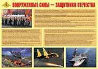 Плакат "Вооруженные Силы – защитники Отечества" - fgospostavki.ru - Радужный
