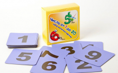 Набор магнитных карточек "Числа от 1 до 20" (фон фиолетовый) - fgospostavki.ru - Радужный