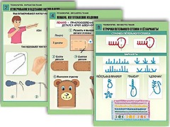 Комплект таблиц "Технология. Обработка ткани" (12 таблиц, А1, ламинированные) - fgospostavki.ru - Радужный