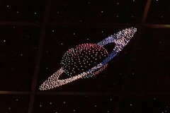 Потолок "Звездное небо с анимационным фибероптическим эффектом сатурн" - fgospostavki.ru - Радужный