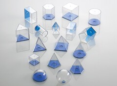 Набор геометрический 5 см (прозрачный) - fgospostavki.ru - Радужный