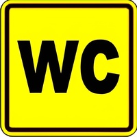 Тактильный знак (WC) 100х100 - fgospostavki.ru - Радужный
