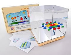 Игровой набор Фребеля "Мозаика геометрическая 3D" - fgospostavki.ru - Радужный
