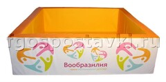 Бассейн "Вообразилия" квадратный с шелкографией - fgospostavki.ru - Радужный