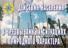 Комплект плакатов "Действия населения в ЧС природного характера" - fgospostavki.ru - Радужный