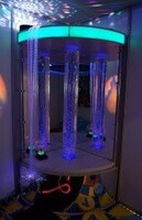 Релаксационный уголок «Отражение» с пузырьковой колонной и фиберволокном - fgospostavki.ru - Радужный