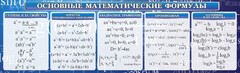 Стенд "Основные математические формулы" - fgospostavki.ru - Радужный