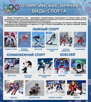 Стенд "Олимпийские зимние виды спорта" - fgospostavki.ru - Радужный