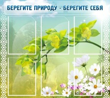 Стенд "Берегите природу - берегите себя" - fgospostavki.ru - Радужный