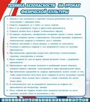 Стенд "Техника безопасности на уроках физкультуры" - fgospostavki.ru - Радужный