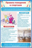 Стенд "Правила поведения в спортзале №1" - fgospostavki.ru - Радужный