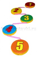 Дорожка "Змейка-шагайка-геометрическая" с цифрами - fgospostavki.ru - Радужный