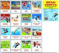 Раздаточные карточки "Виды спорта" - fgospostavki.ru - Радужный
