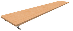 Доска наклонная навесная (1,5 метра) - fgospostavki.ru - Радужный