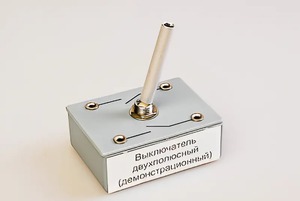 Выключатель двухполюсный (демонстрационный) - fgospostavki.ru - Радужный
